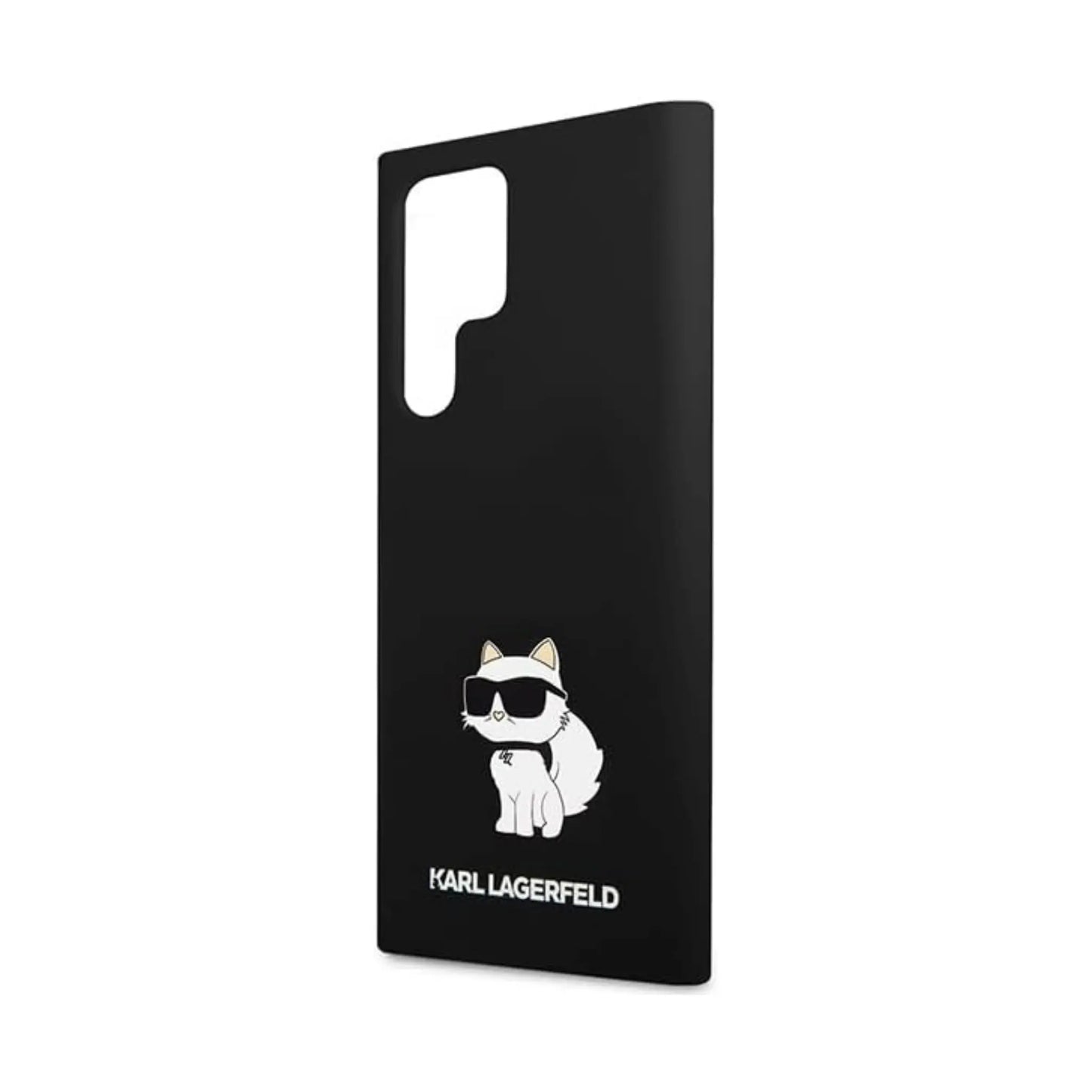 Karl Lagerfeld Silikon Choupette Case, Schwarz - Samsung Galaxy S24 Ultra