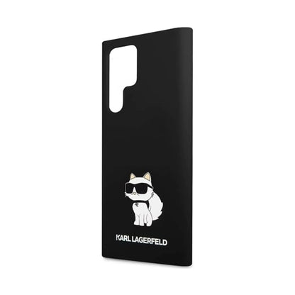 Karl Lagerfeld Silikon Choupette Case, Schwarz - Samsung Galaxy S24 Ultra