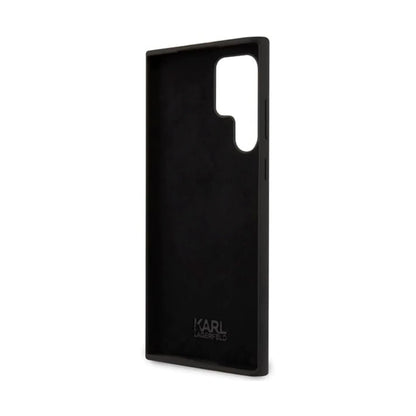 Karl Lagerfeld Silikon Choupette Case, Schwarz - Samsung Galaxy S24 Ultra