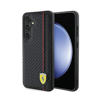 Ferrari Carbon Line Case, Schwarz – Galaxy S24+
