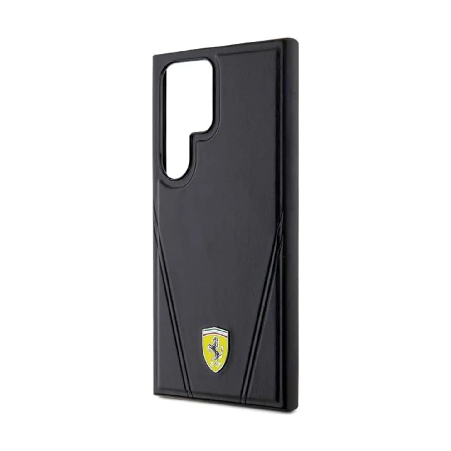 Ferrari Hülle Hot Stamp V Linien MagSafe Schwarz – Galaxy S24 Ultra