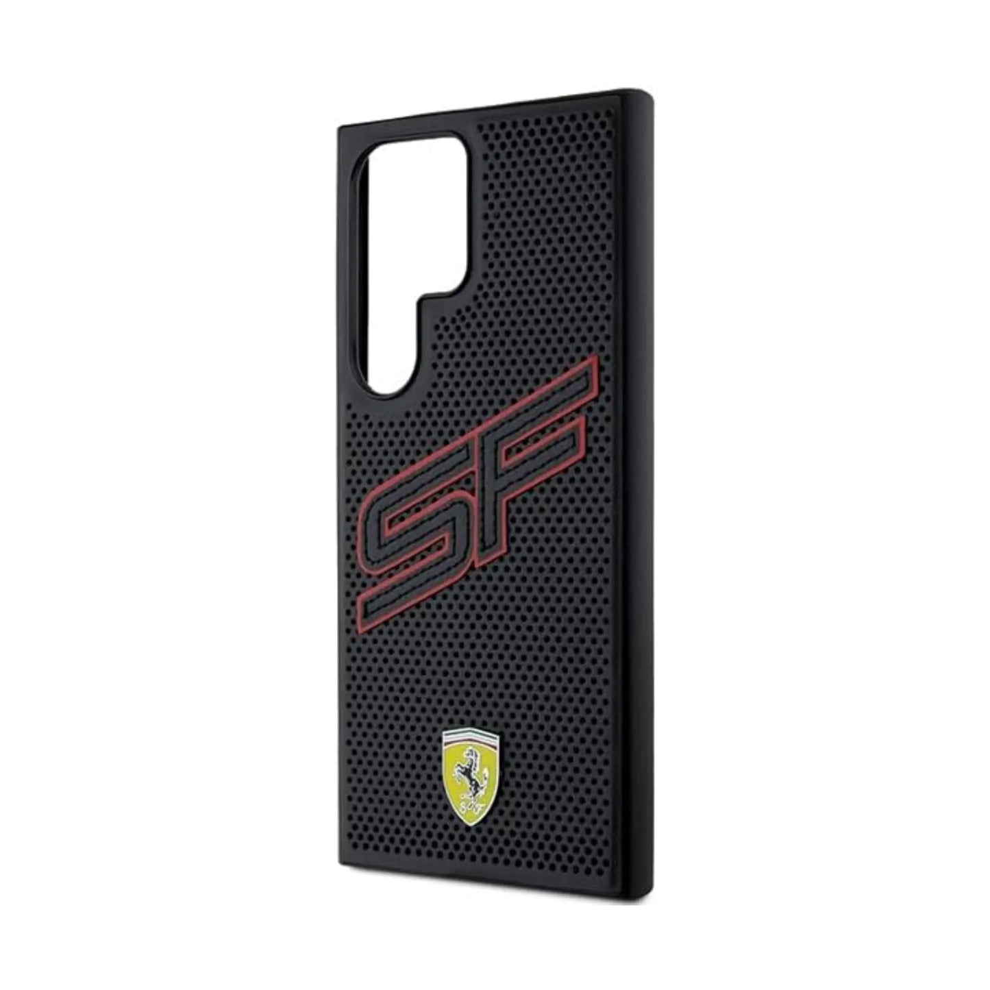 Ferrari Big SF Perforiert Etui, Schwarz - Samsung Galaxy S24 Ultra
