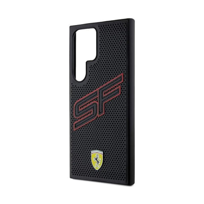 Ferrari Big SF Perforiert Etui, Schwarz - Samsung Galaxy S24 Ultra