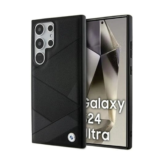 BMW Hülle Leder Crossing Lines Schwarz – Galaxy S24 Ultra
