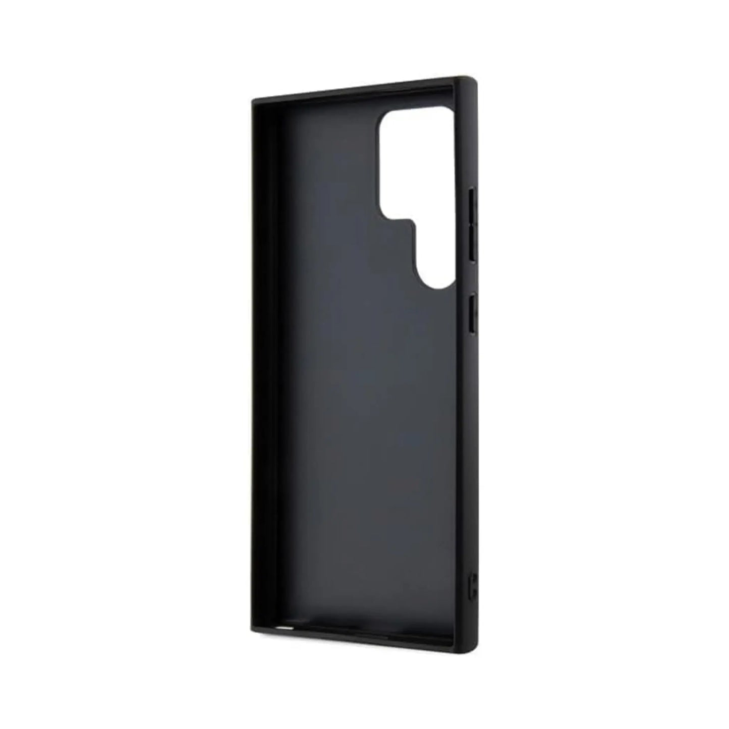 BMW Leder Carbon Blue Line Case, Schwarz - Samsung Galaxy S24 Ultra