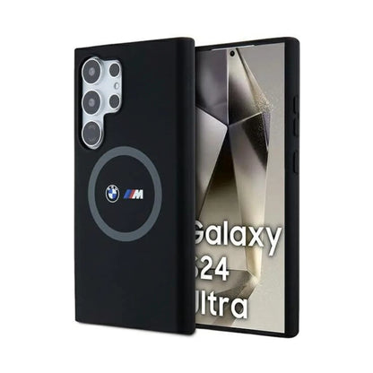 BMW Hülle M Silikon bedruckter Ring MagSafe Schwarz – Galaxy S24 Ultra