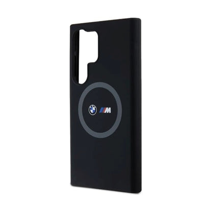BMW Hülle M Silikon bedruckter Ring MagSafe Schwarz – Galaxy S24 Ultra