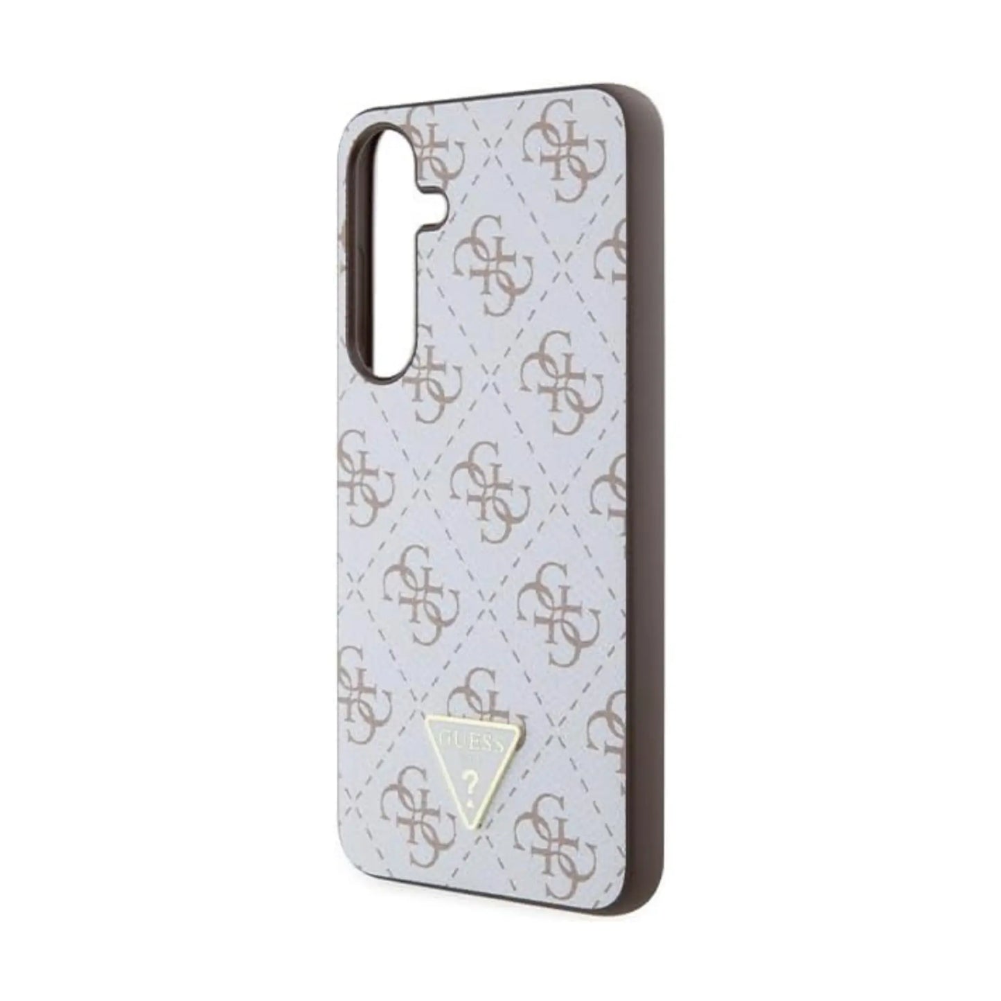 Guess 4G Dreieck Logo Case, Weiß - Galaxy S24+