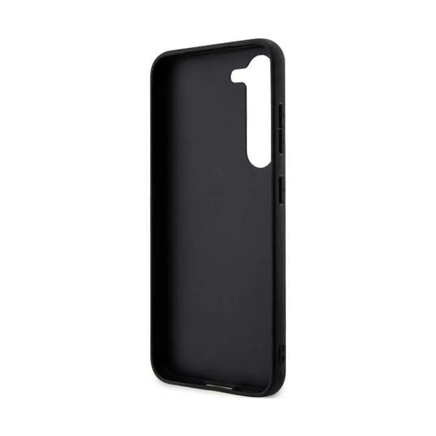 Karl Lagerfeld Saffiano Monogram Metal Logo Case, Schwarz – Galaxy S24+