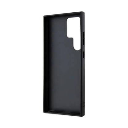 Karl Lagerfeld Hülle Saffiano Monogram Metal Logo Schwarz – Galaxy S24 Ultra