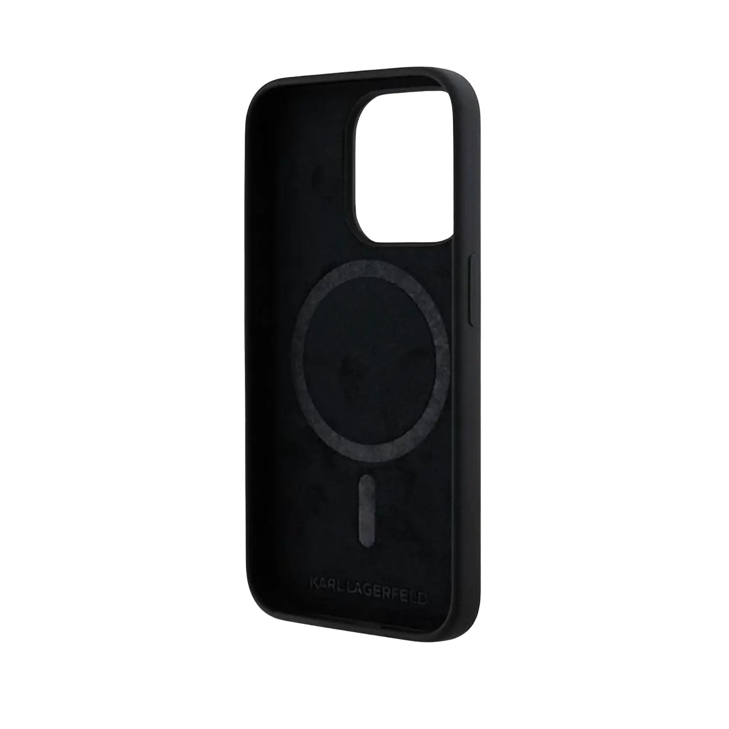 Karl Lagerfeld KLHMP15LSCMKCRHK Silicone Karl & Choupette Case, Black – iPhone 15 Pro
