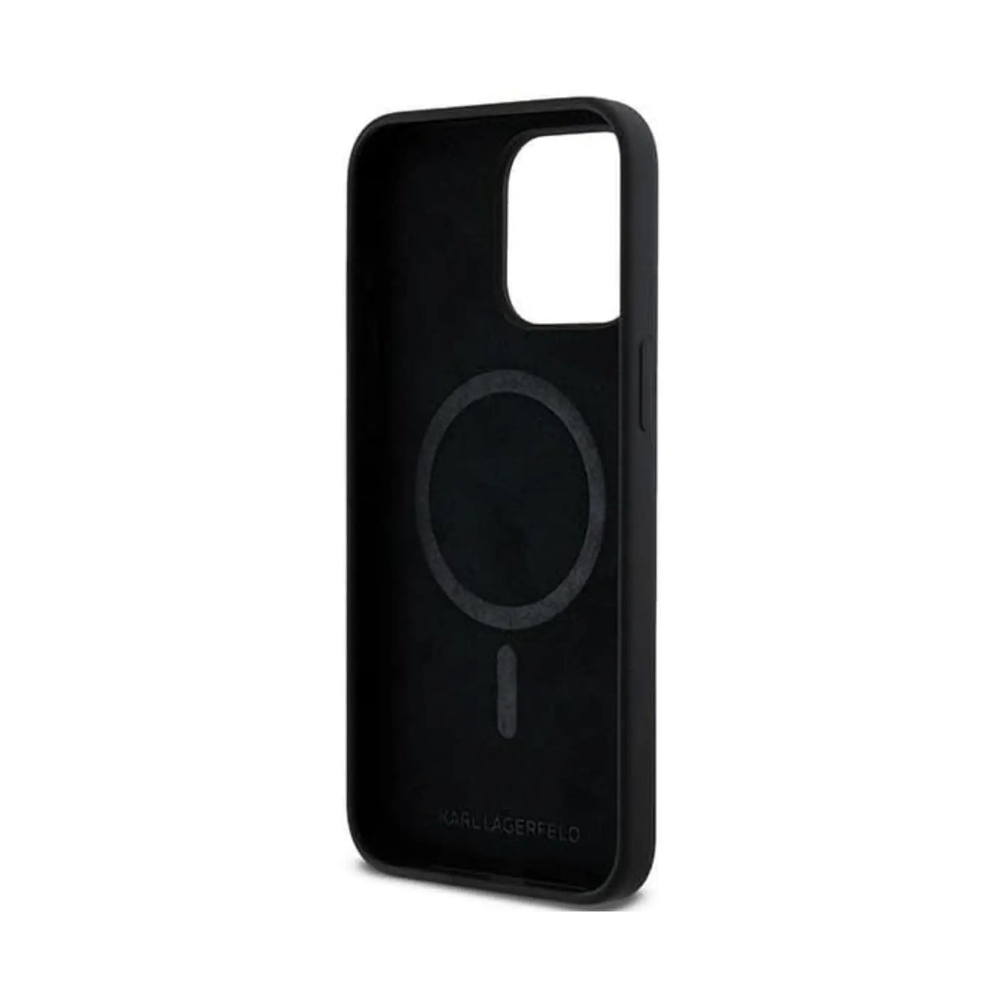 Karl Lagerfeld Hülle Back Cover KC Head Ring MagSafe Schwarz – iPhone 15 Pro Max