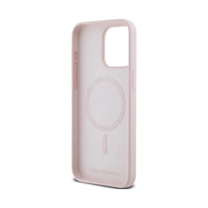 Karl Lagerfeld KC Head Ring MagSafe Case, Pink – iPhone 15 Pro