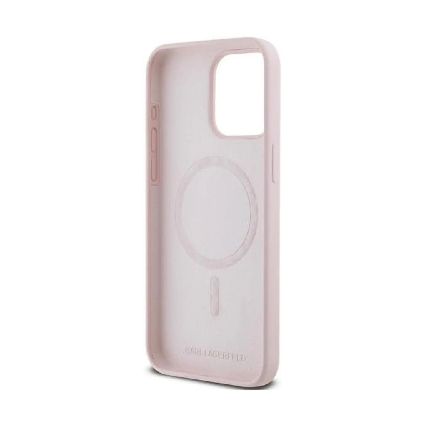 Karl Lagerfeld Hülle Back Cover KC Head Ring MagSafe Pink – iPhone 15 Pro Max