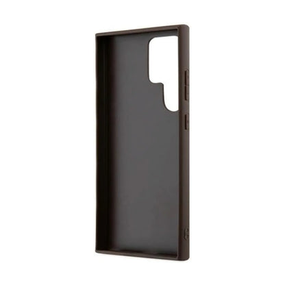 Guess Hülle GUHCP24UGRE 4G Metal Logo Braun – Galaxy S24 Ultra
