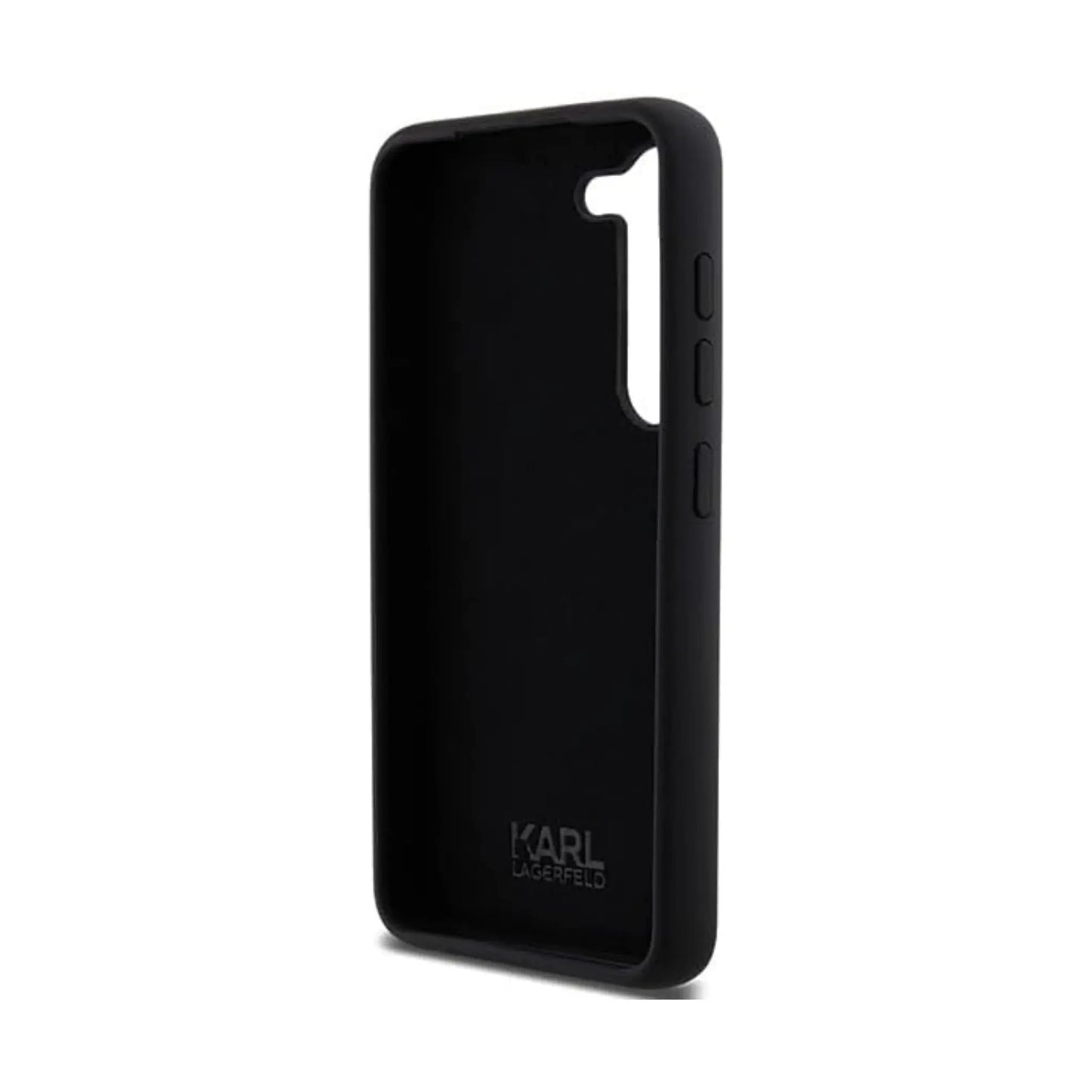 Karl Lagerfeld Hülle Silicone Ikonik Metal Pin Schwarz – Galaxy S24