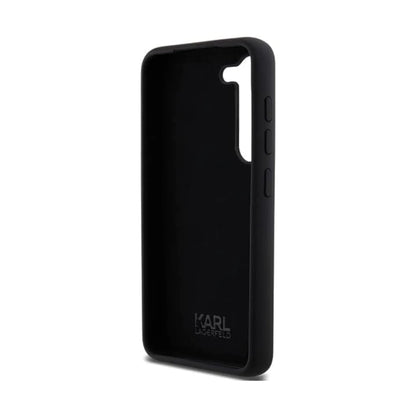 Karl Lagerfeld Hülle Silicone Ikonik Metal Pin Schwarz – Galaxy S24