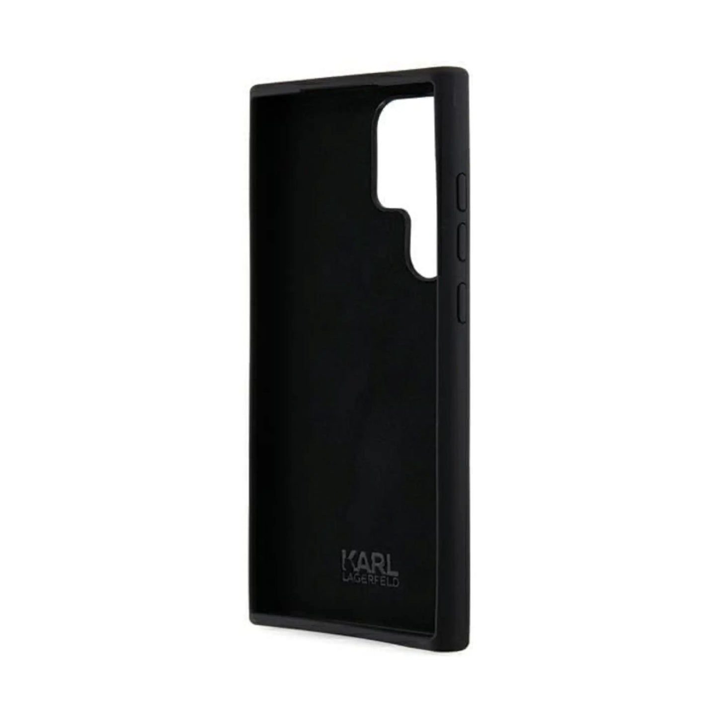 Karl Lagerfeld Hülle Silicone Ikonik Metal Pin Schwarz – Galaxy S24 Ultra
