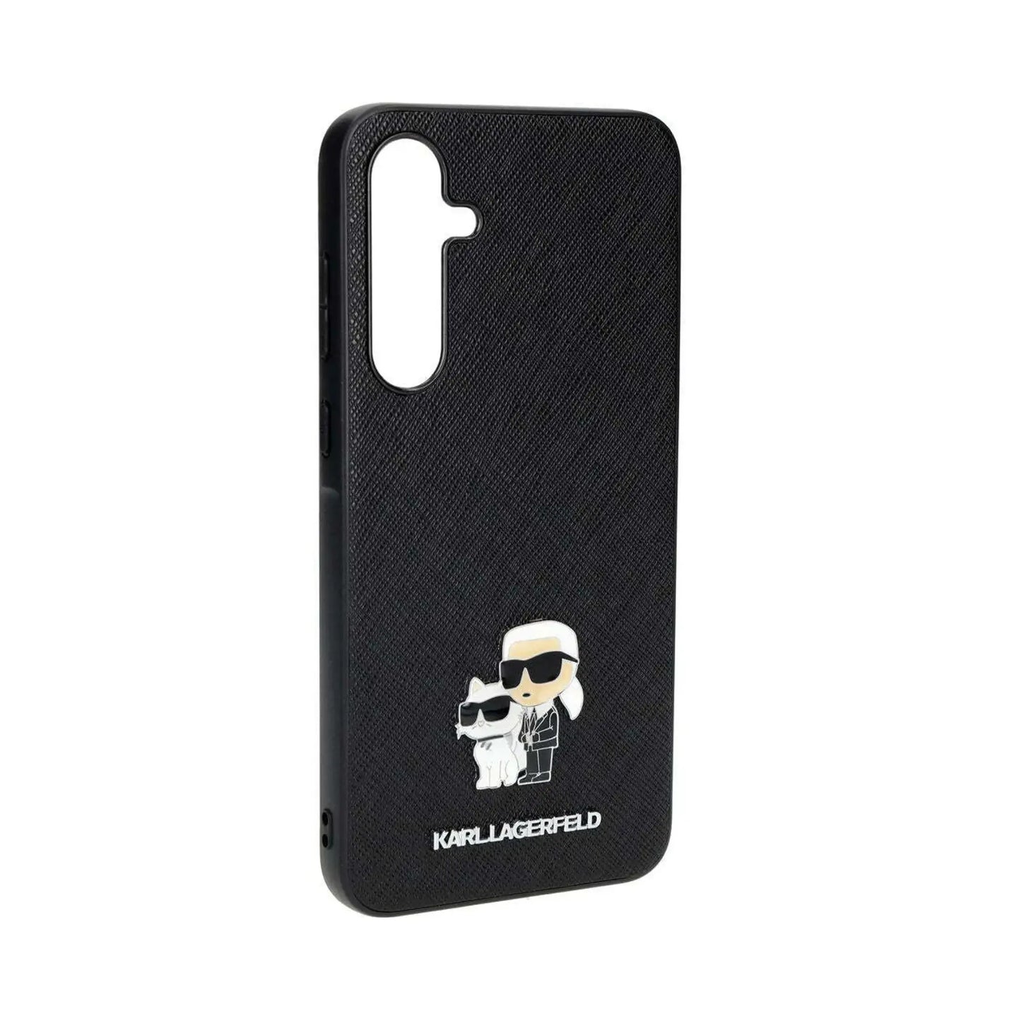 Karl Lagerfeld Hülle KLHCSA35SAKCNPK Saffiano Karl & Choupette Pin Schwarz – A35/A356