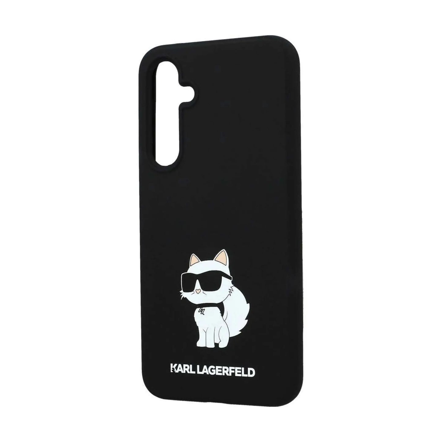 Karl Lagerfeld Hülle Silicone Choupette Metal Pin Schwarz – Galaxy A35 5G
