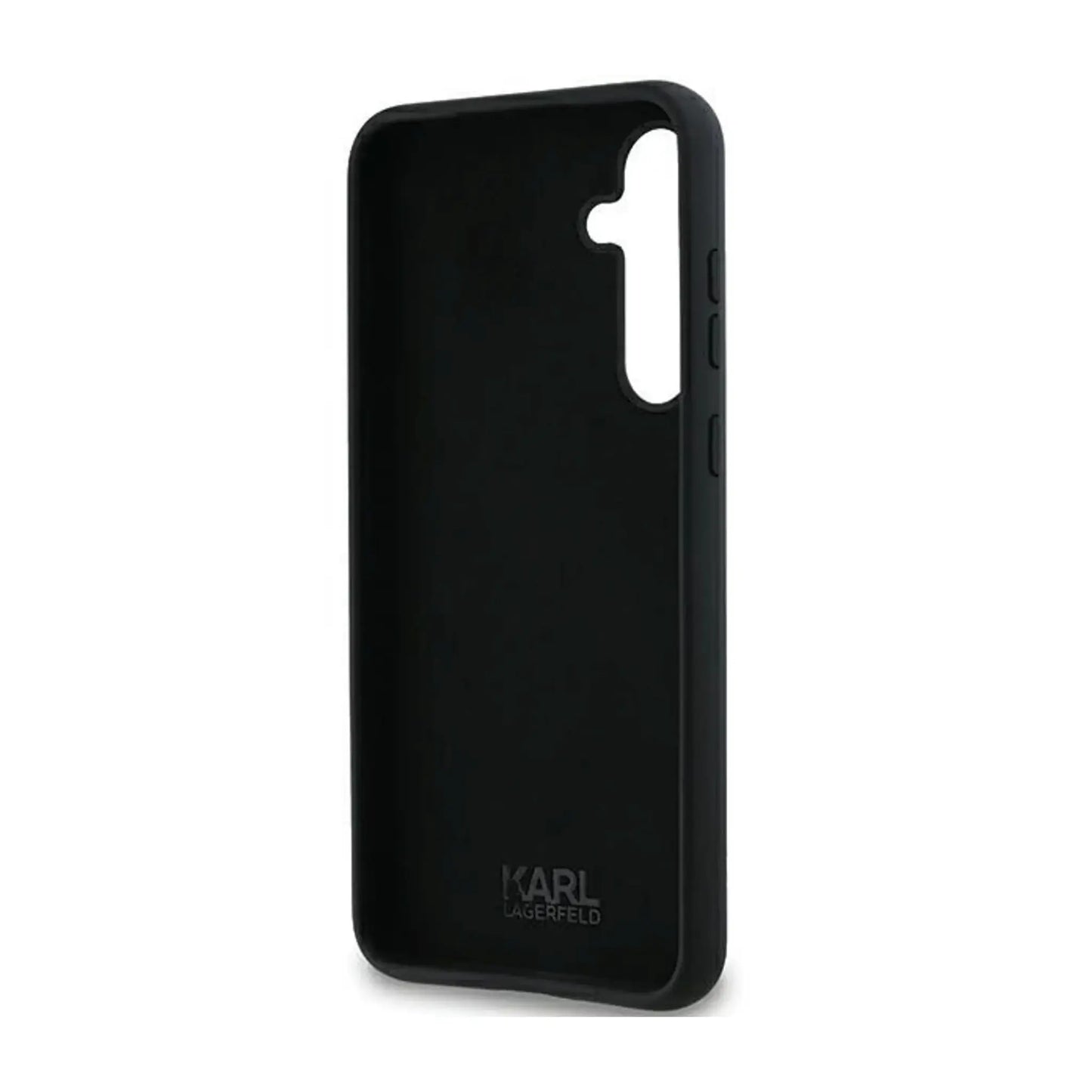 Karl Lagerfeld Hülle Silicone Choupette Metal Pin Schwarz – Galaxy A35 5G