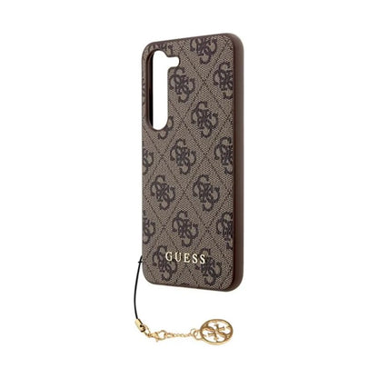 Guess 4G Charms Hülle – Galaxy A55 Braun
