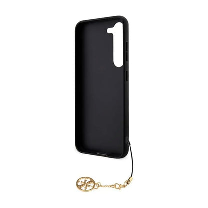 Guess 4G Gold Logo Hülle – Galaxy A35 Schwarz