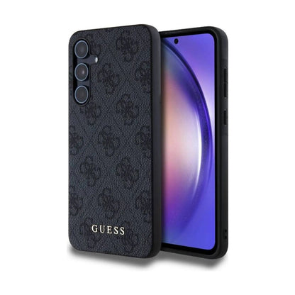 Guess Hülle 4G Metal Gold Logo Schwarz – Galaxy A55