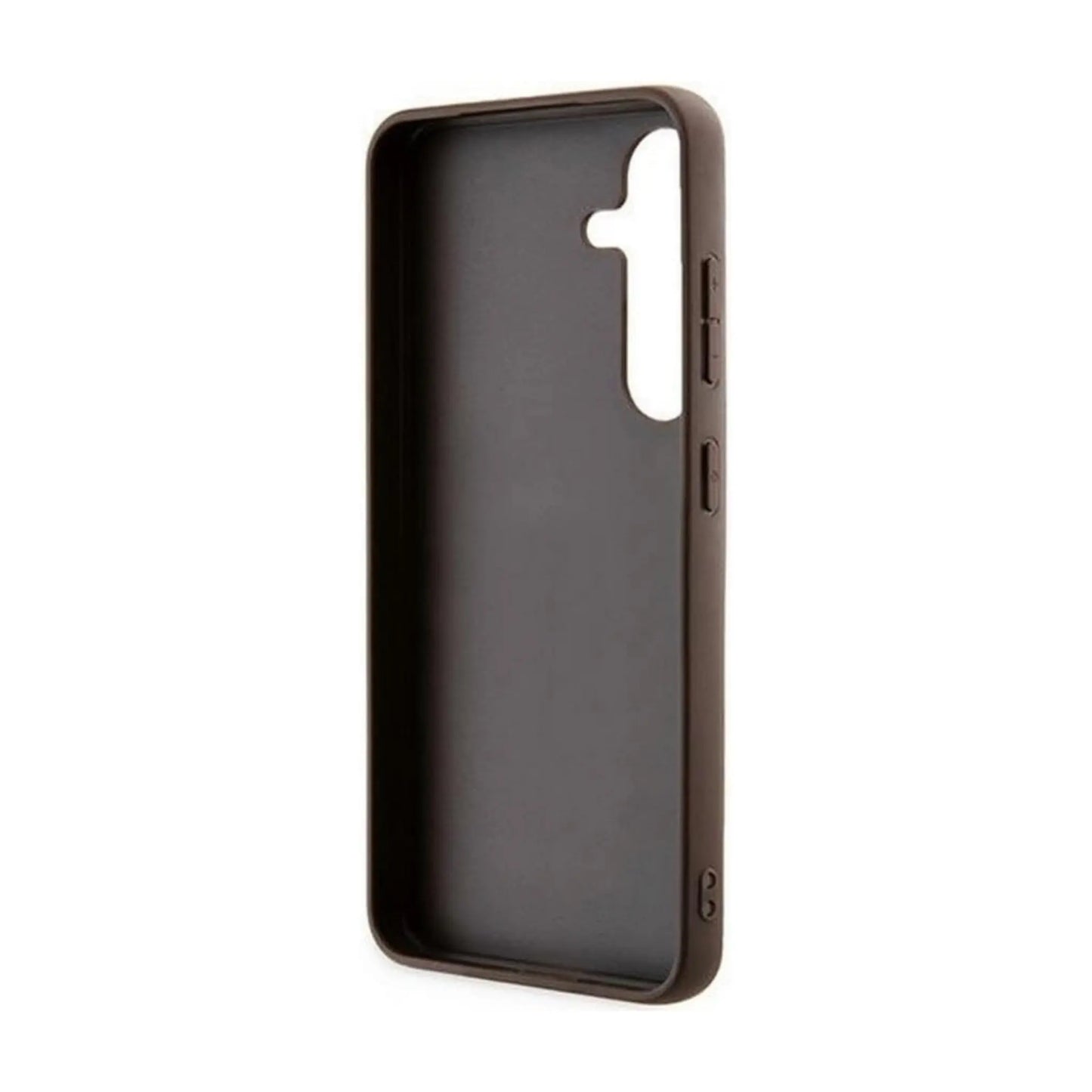 Guess Hülle 4G Metal Gold Logo Braun - Galaxy A35