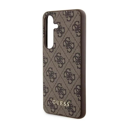 Guess Hülle 4G Metal Gold Logo Braun – Galaxy A55