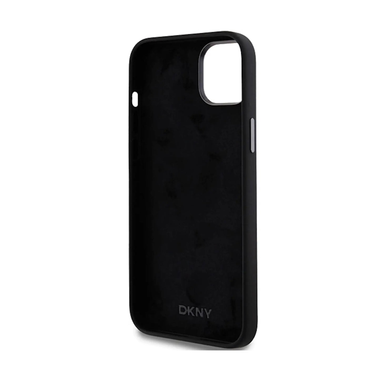 DKNY Hülle Liquid Silicone Metal Logo Schwarz – iPhone 13/14/15