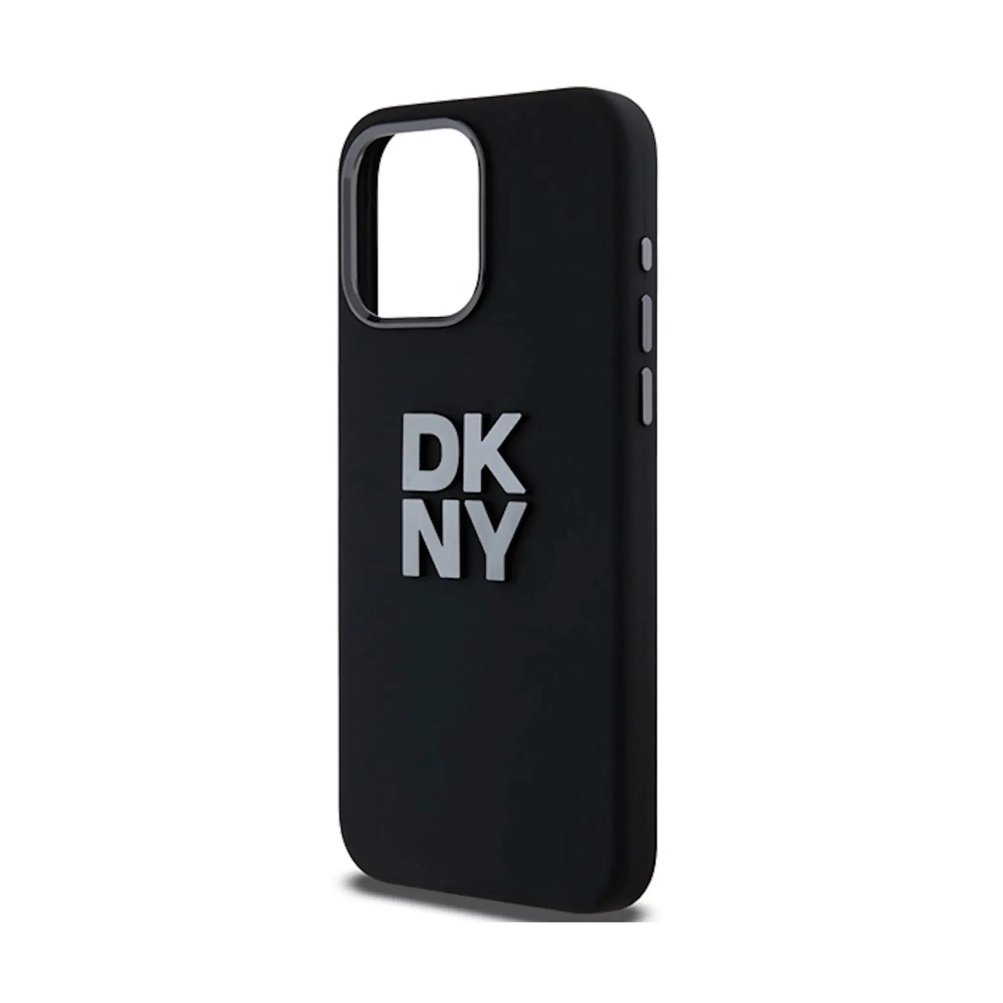 DKNY Hülle Liquid Silicone Metal Logo Schwarz – iPhone 15 Pro Max