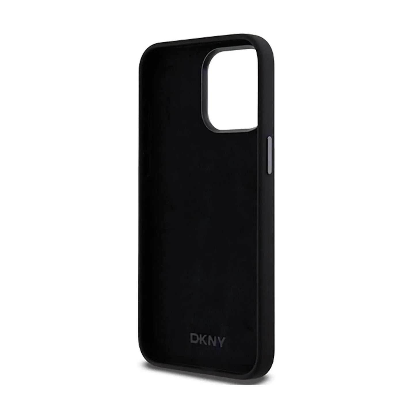 DKNY Hülle Liquid Silicone Metal Logo Schwarz – iPhone 15 Pro Max