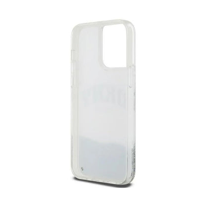 DKNY Hülle Liquid Glitter Big Logo Weiß – iPhone 15 Pro