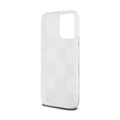 DKNY Hülle Liquid Glitter Multilogo Weiß – iPhone 15 Pro Max