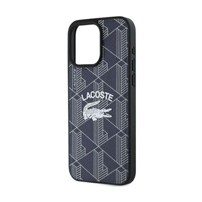 Lacoste Hülle Hardcase Monogram Vintage Logo MagSafe Navy – iPhone 15 Pro Max