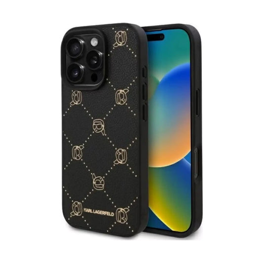 Karl Lagerfeld Hülle KLHMP16XPGKHPHK MagSafe Karl Head Schwarz – iPhone 16 Pro Max