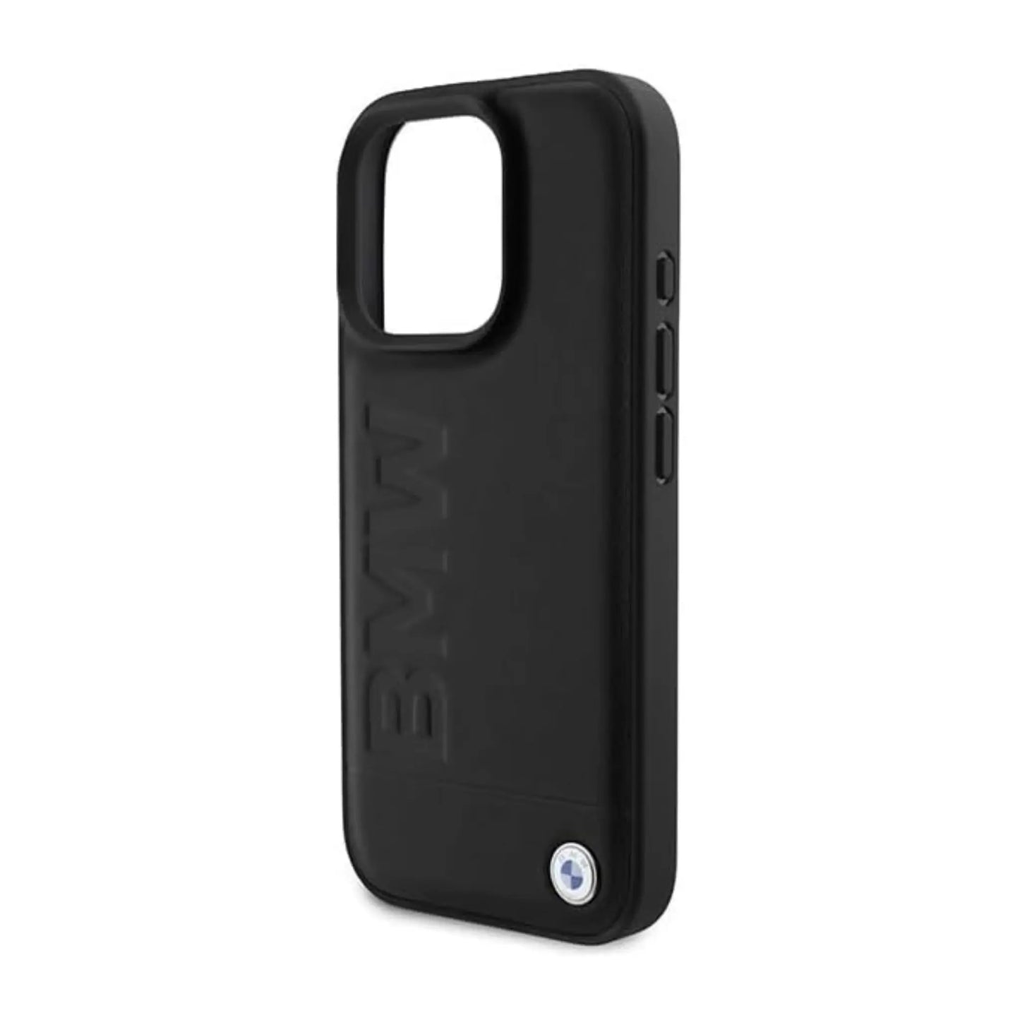 BMW Hülle BMHMP16XSLLBK Leather Line Schwarz – iPhone 16 Pro Max
