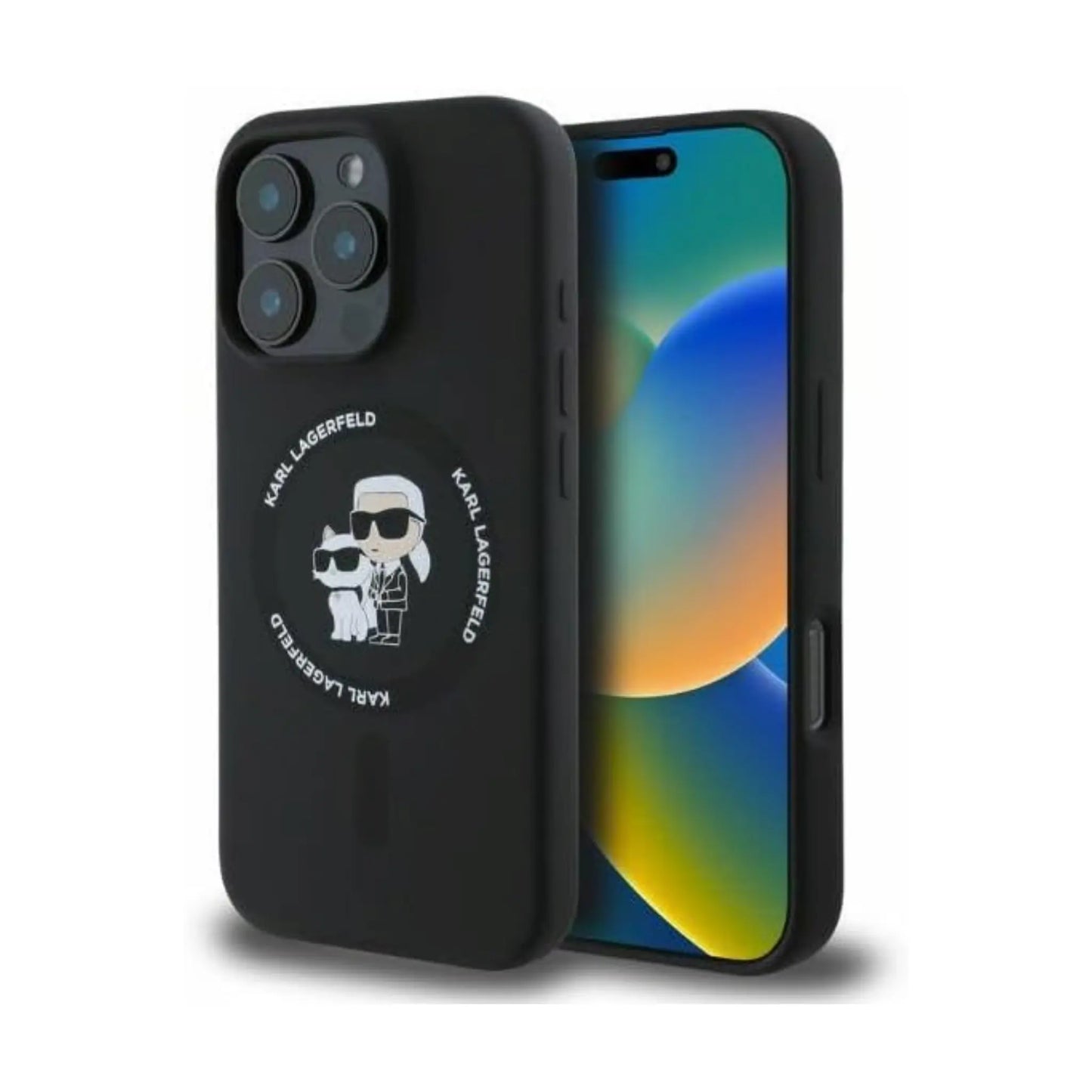 Karl Lagerfeld Handyhülle KLHMP16LSCMKCRHK – iPhone 16 Pro Schwarz