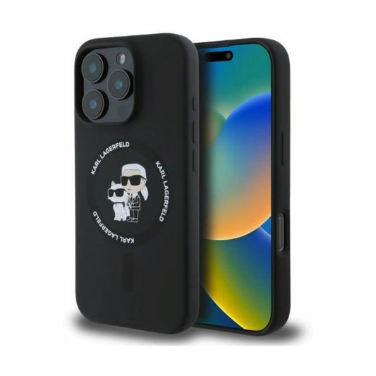 Karl Lagerfeld Handyhülle KLHMP16LSCMKCRHK – iPhone 16 Pro Schwarz
