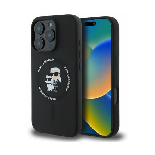 Karl Lagerfeld Karl&Choupette Silikonhülle für Magsafe – iPhone 16 Pro Max