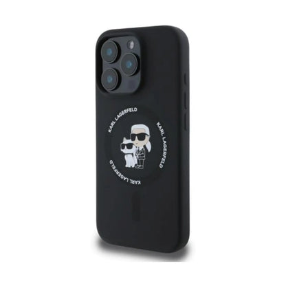 Karl Lagerfeld Karl&Choupette Silikonhülle für Magsafe – iPhone 16 Pro Max
