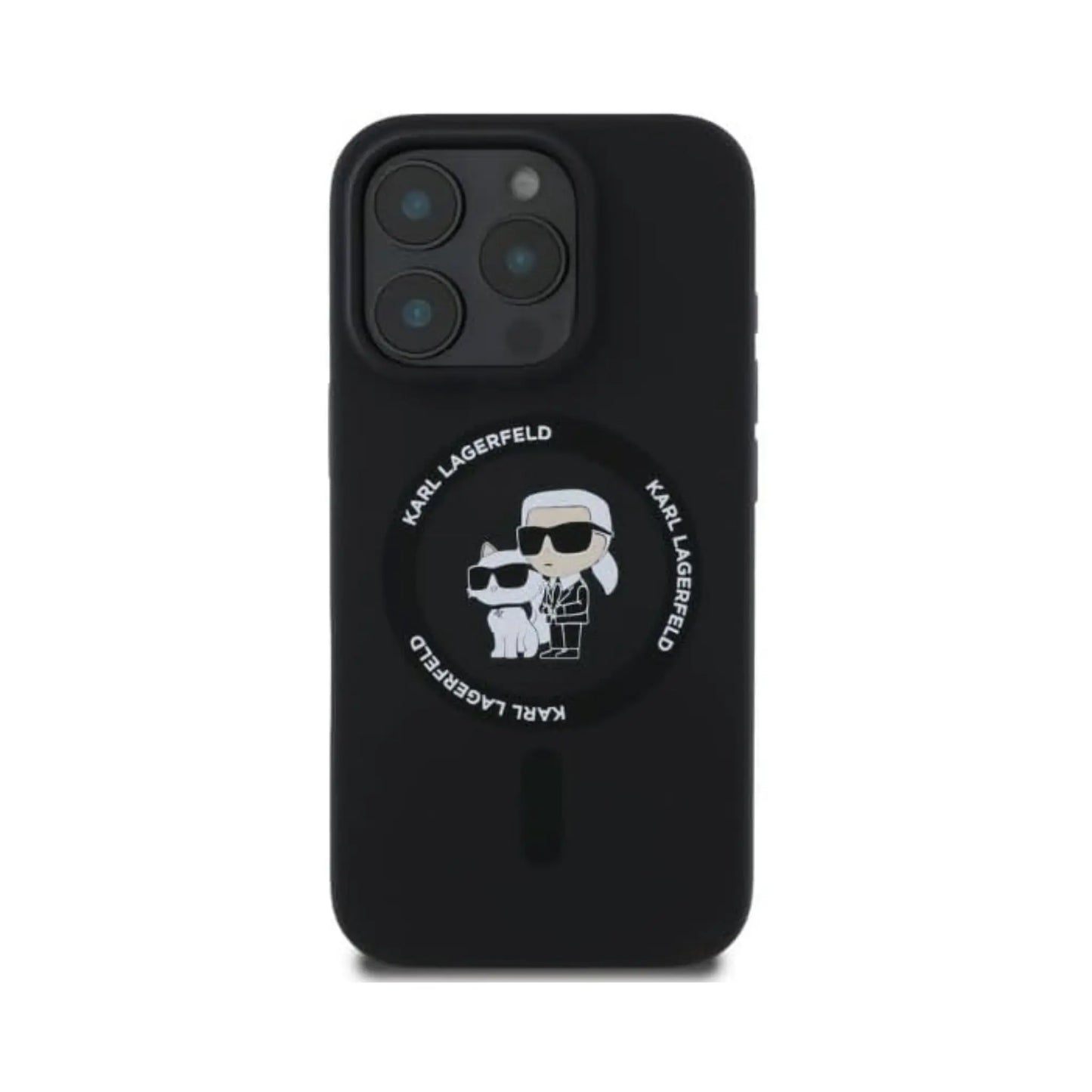 Karl Lagerfeld Karl&Choupette Silikonhülle für Magsafe – iPhone 16 Pro Max