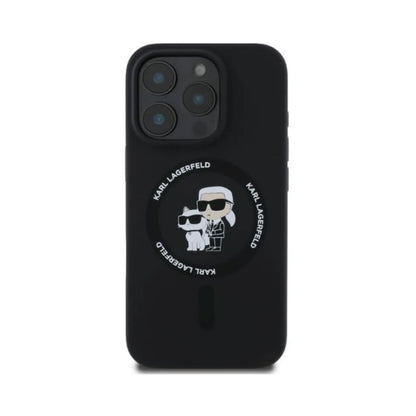 Karl Lagerfeld Karl&Choupette Silikonhülle für Magsafe – iPhone 16 Pro Max
