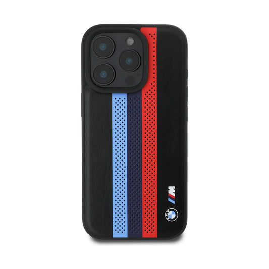 BMW Hardcase BMHMP16L23PUPTK M Performance Tricolor MagSafe – iPhone 16 Pro Schwarz