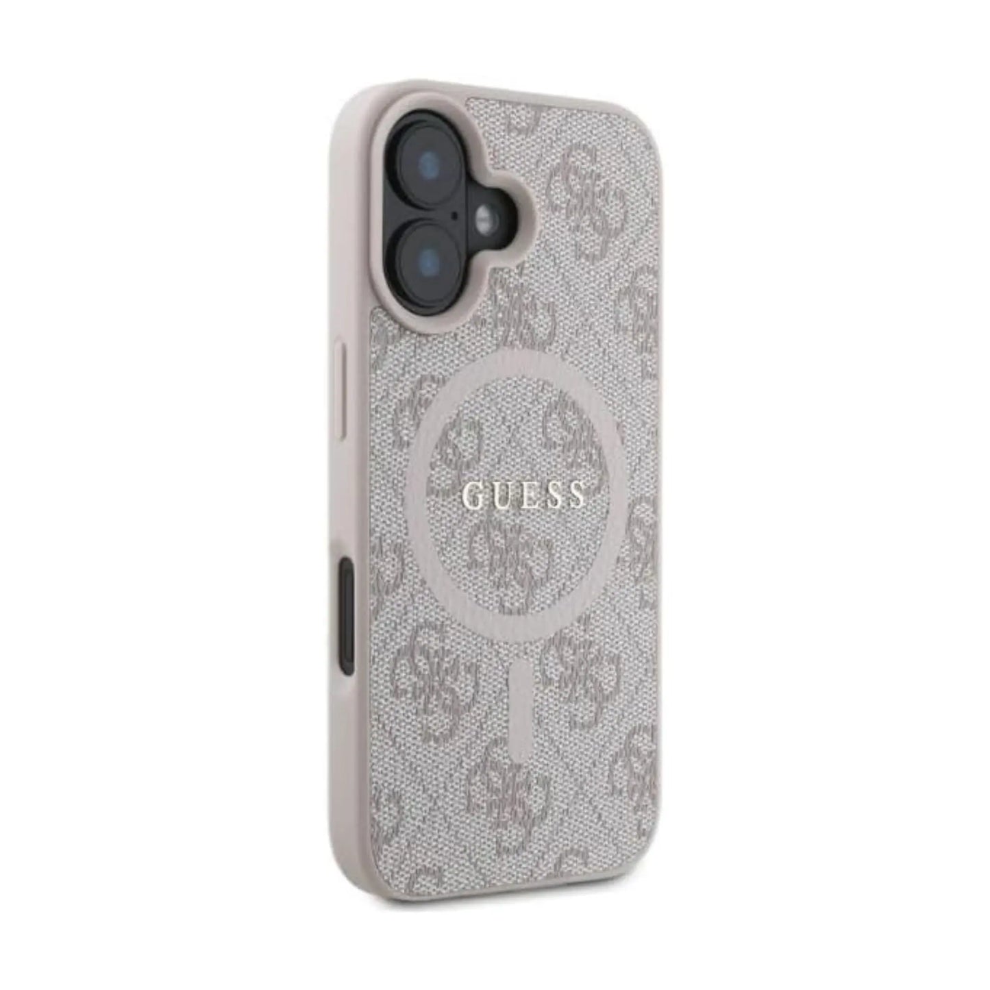 Guess 4G Ring Classic Logo Hülle Rosa für Magsafe – iPhone 16