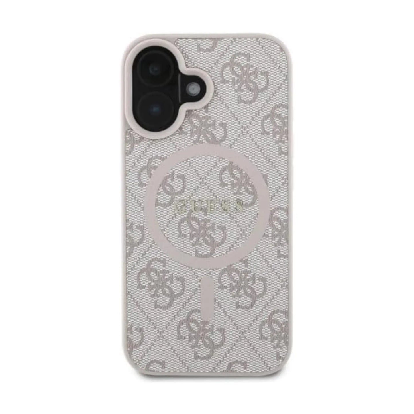Guess 4G Ring Classic Logo Hülle Rosa für Magsafe – iPhone 16