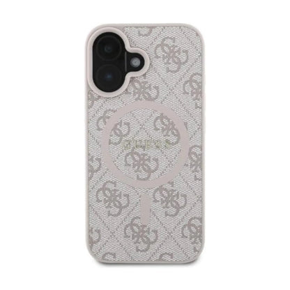 Guess 4G Ring Classic Logo Hülle Rosa für Magsafe – iPhone 16