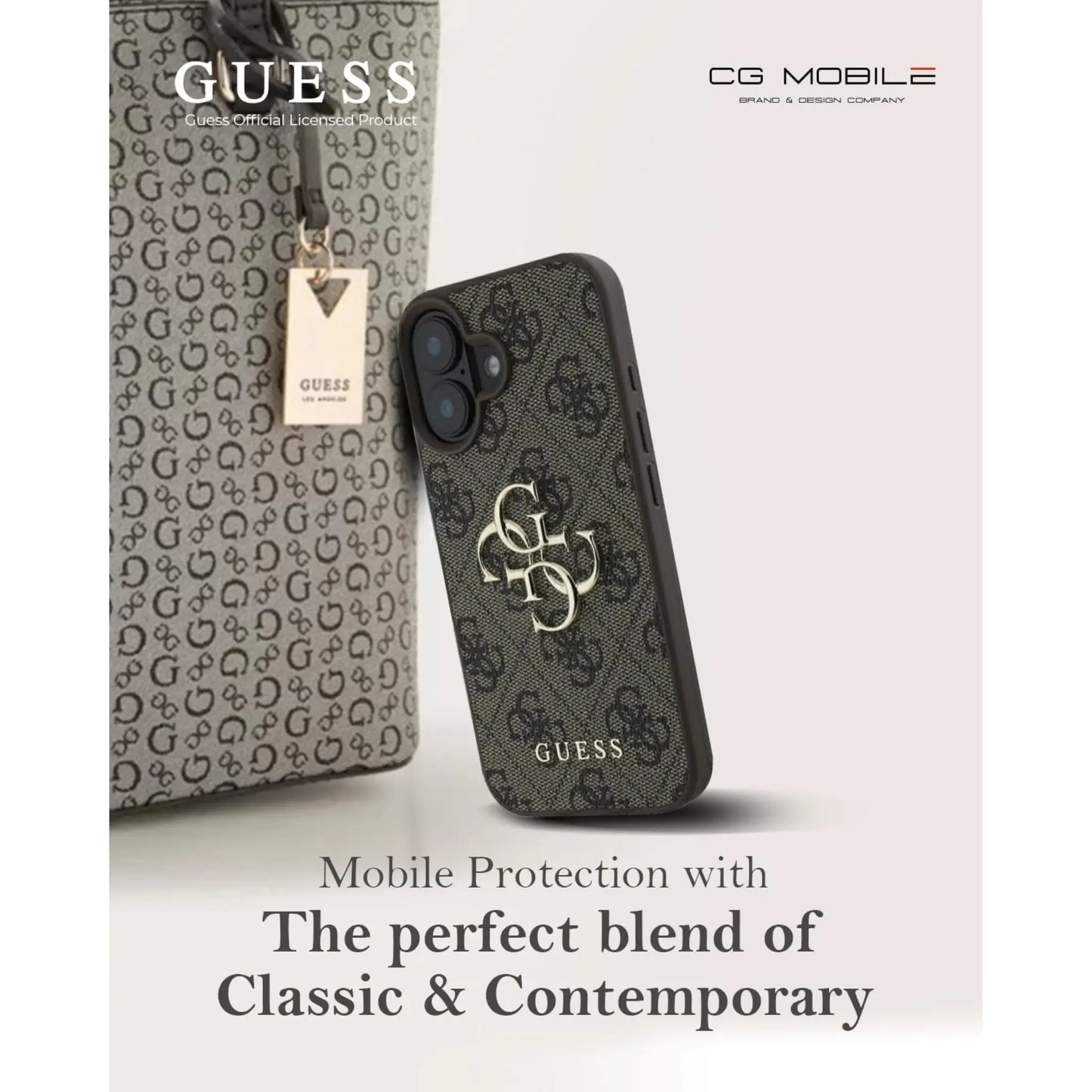 Guess 4G Metal Logo Hülle – iPhone 16 Plus