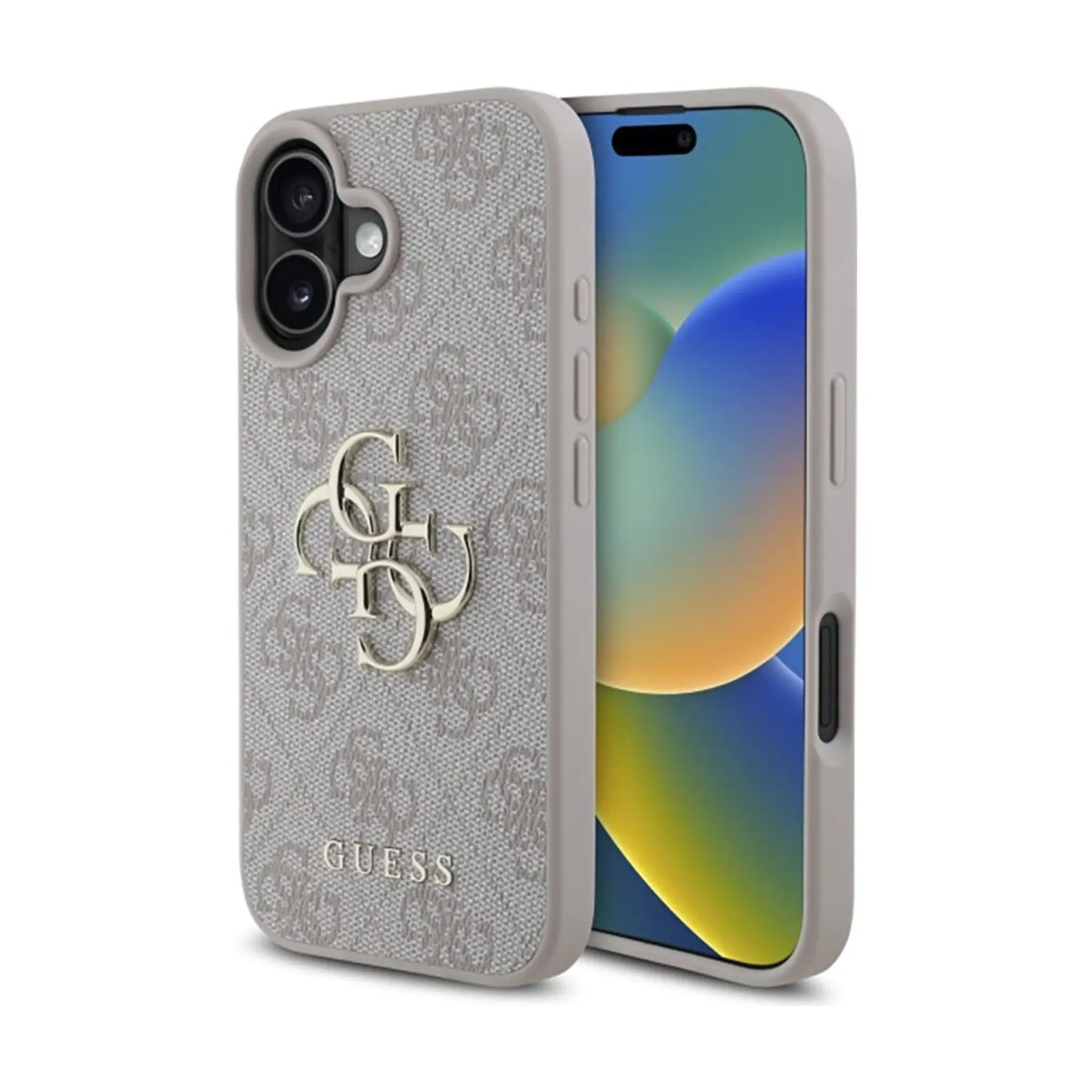 Guess Hülle 4G Metal Logo Rosa – iPhone 16